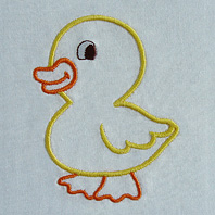 Embroidered Pillow Chick