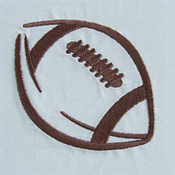 Embroidered Pillow Football