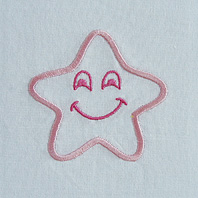 Embroidered Pillow Girl Star